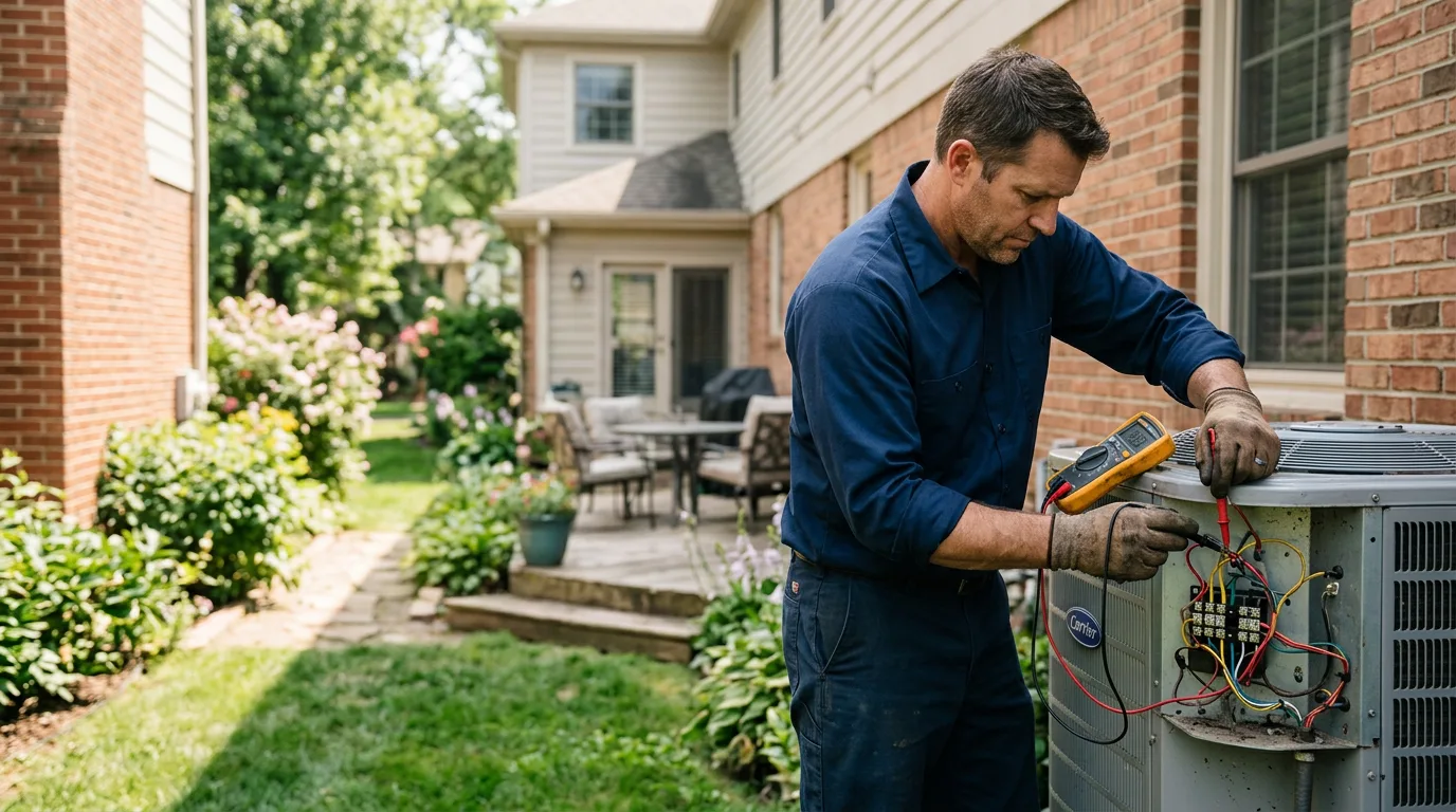 HVAC technician working near Richboro, PA
